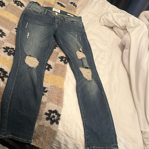 FRAME distressed Le Garçon jeans size 26 - Picture 1 of 7
